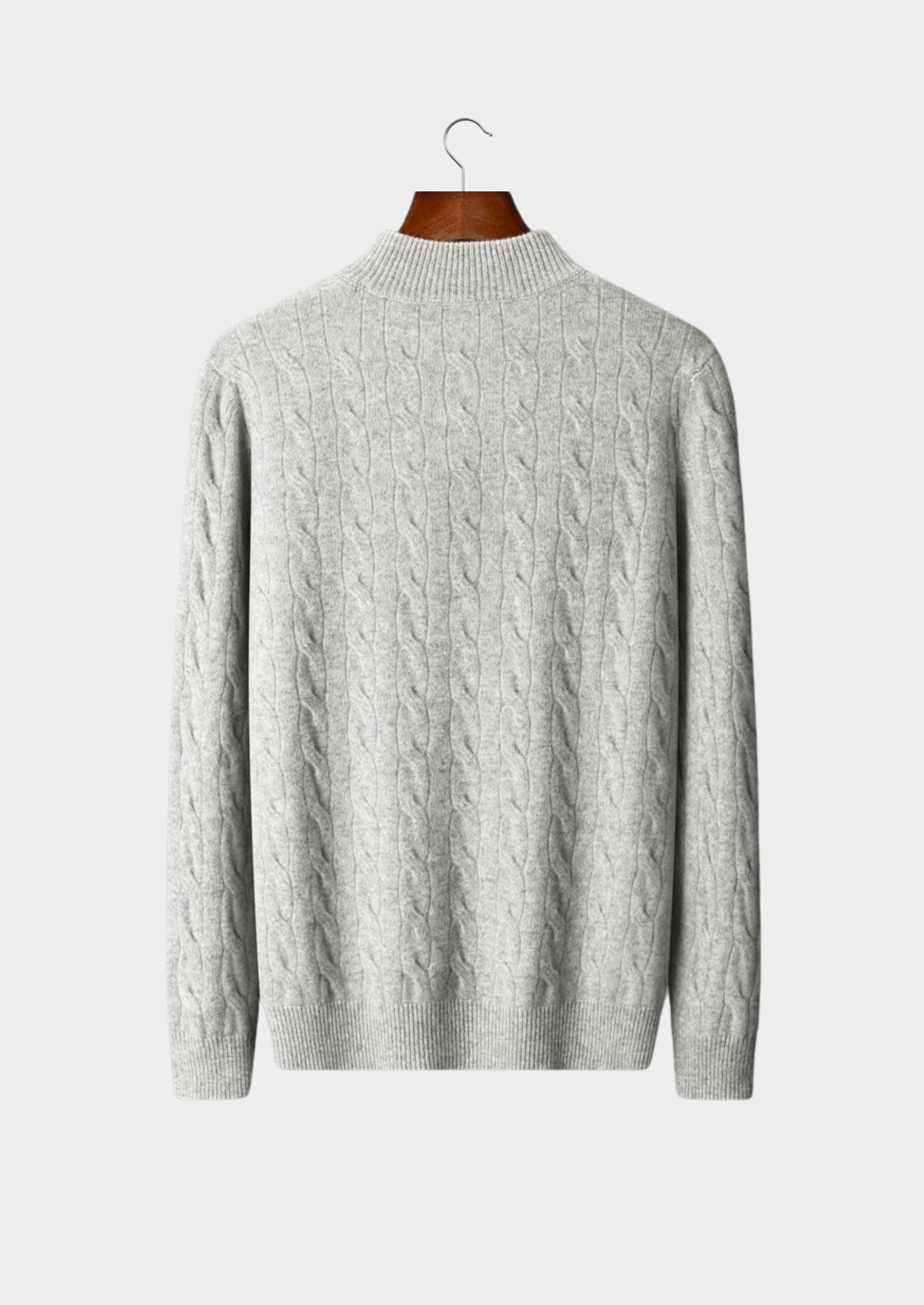 NOBA WOOL CABLE HALF ZIP