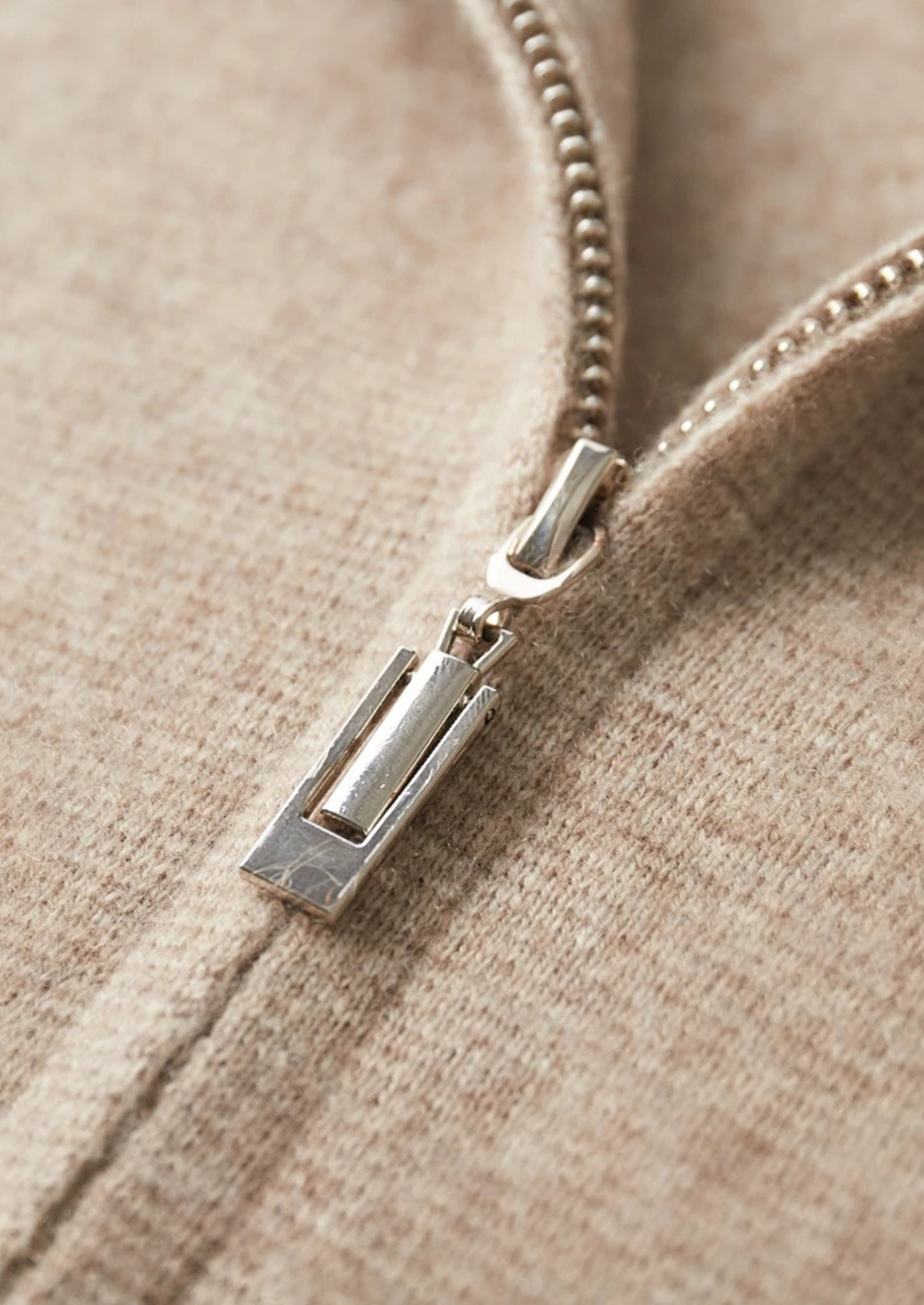 CARDIGAN À FERMETURE ÉCLAIR 100 % CACHEMIRE