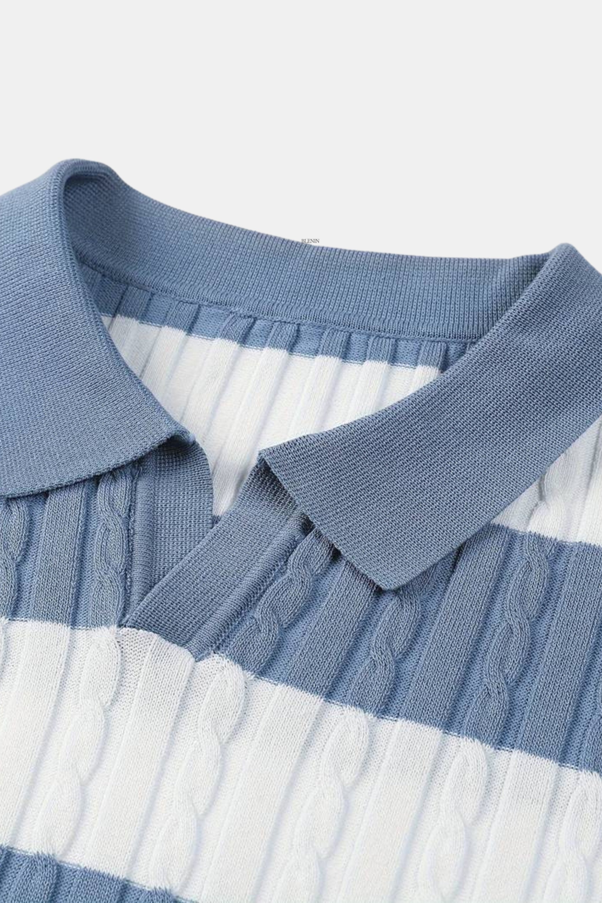 Polo à rayures blanches LYON