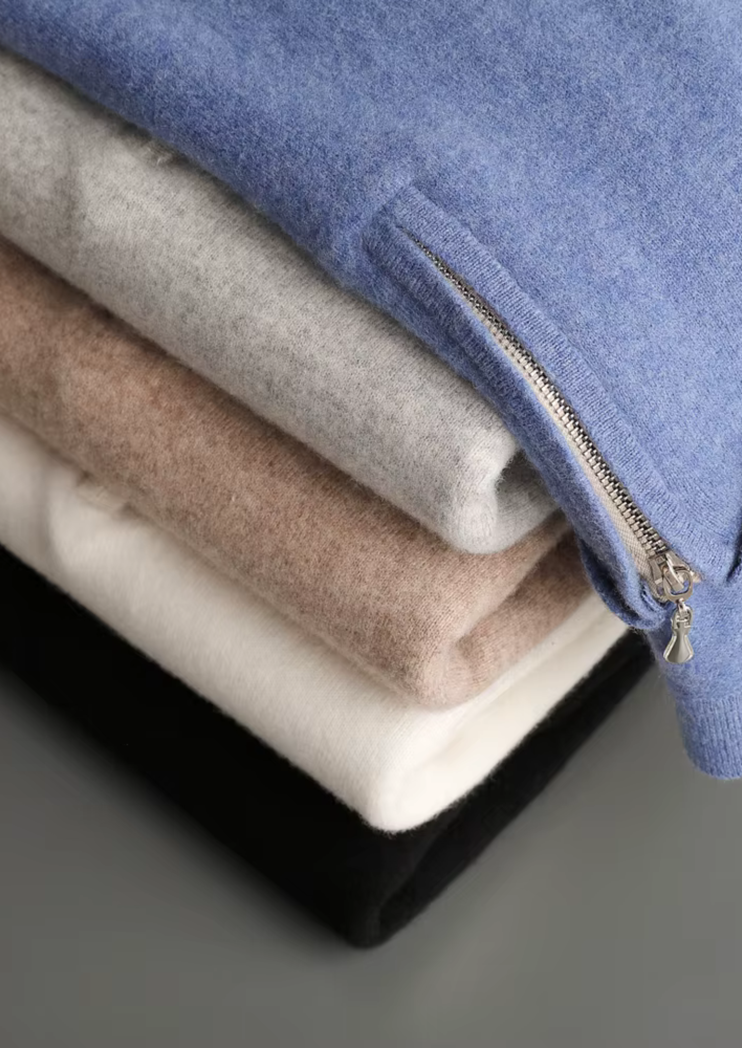 POLO EN LAINE LYON À DEMI-ZIP