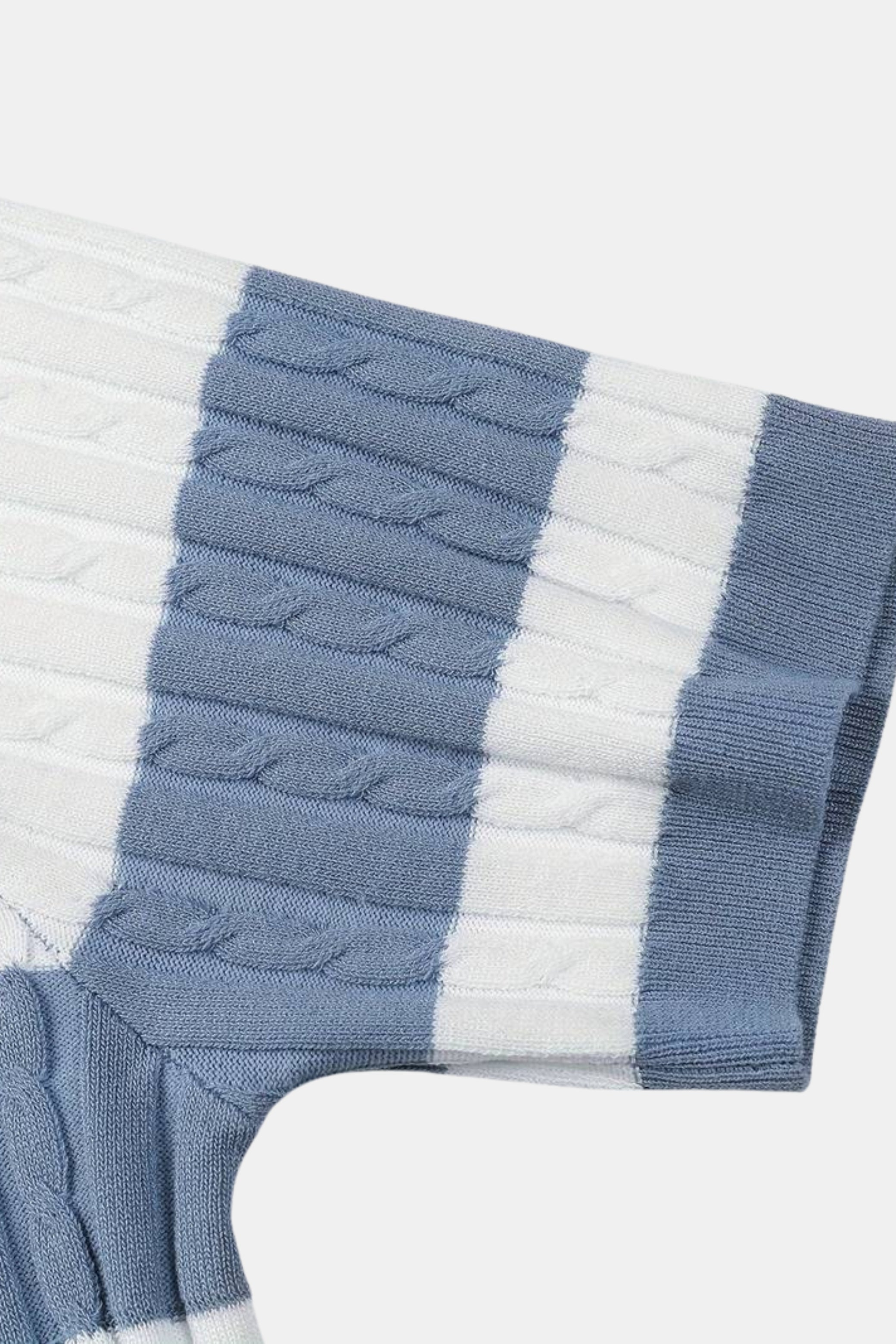 Polo à rayures blanches LYON