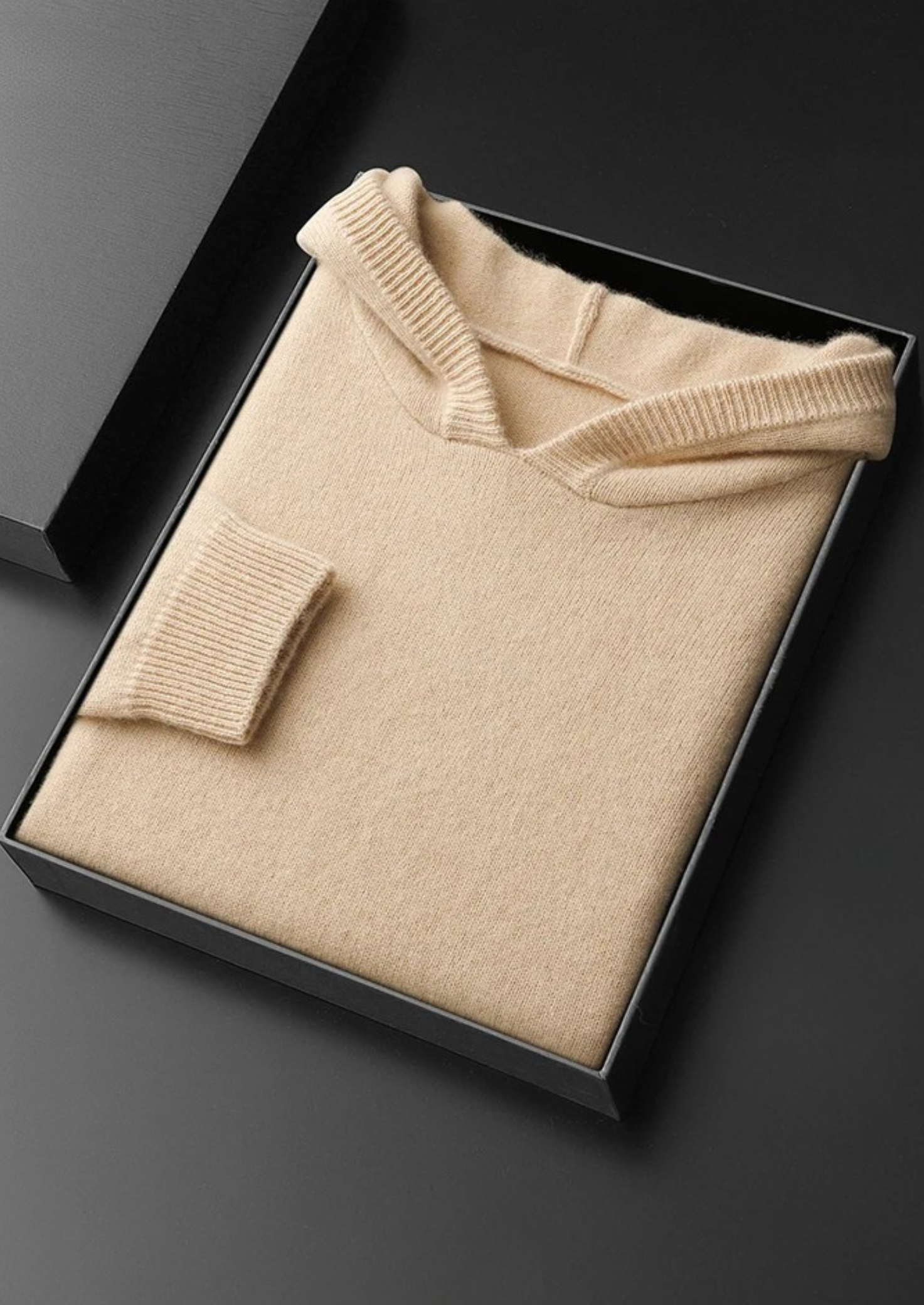 SWEAT À CAPUCHE DE LOISIR 100 % CACHEMIRE