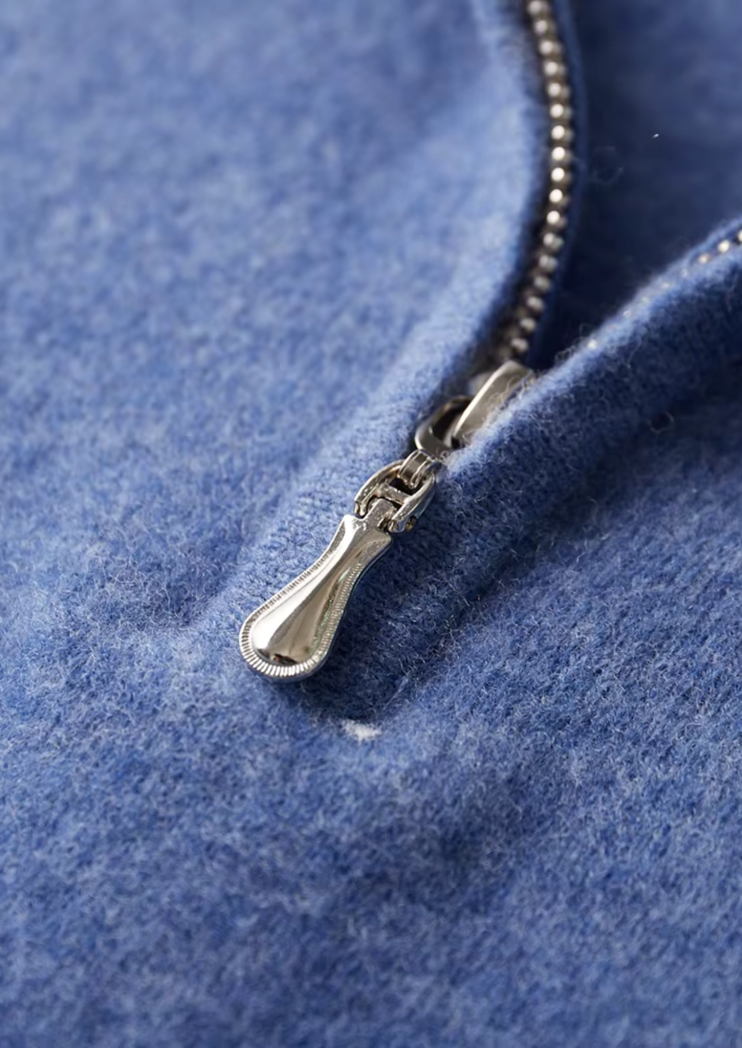 POLO EN LAINE LYON À DEMI-ZIP