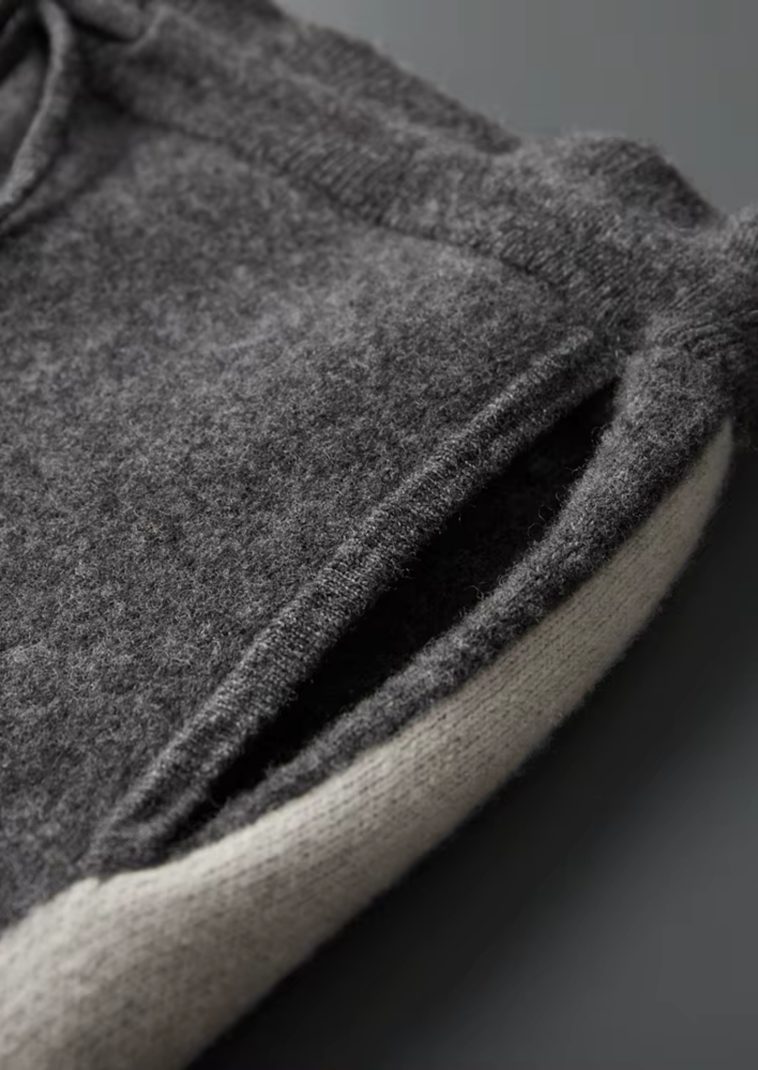 PANTALON LARGE DE LOISIR 100 % CACHEMIRE