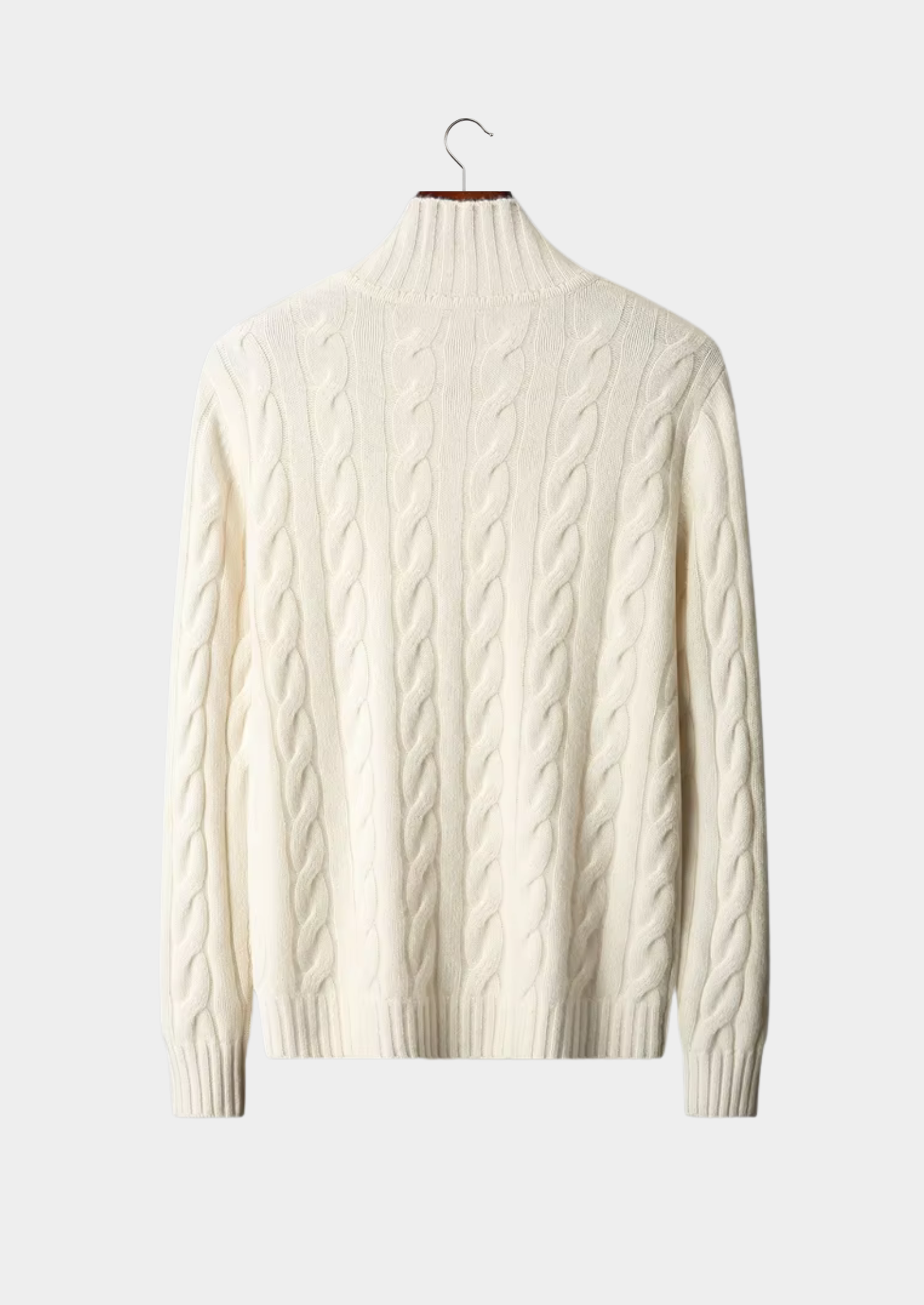 CARDIGAN EN LAINE LYON À DOUBLE FERMETURE ÉCLAIR ET MOTIFS TRESSÉS