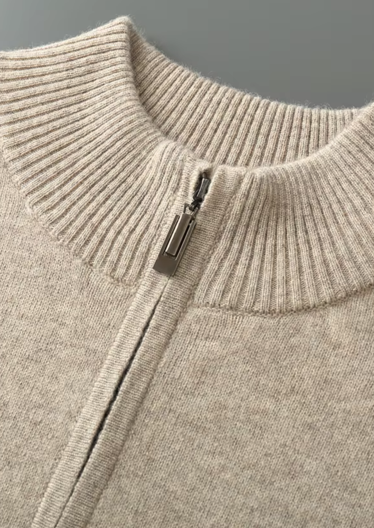 PULL EN LAINE LYON À DEMI-ZIP