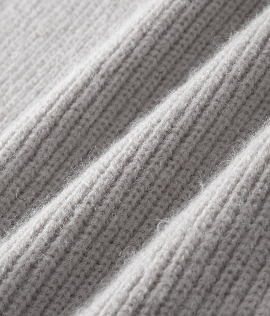 CARDIGAN ZIPPÉ 100 % LAINE MÉRINOS