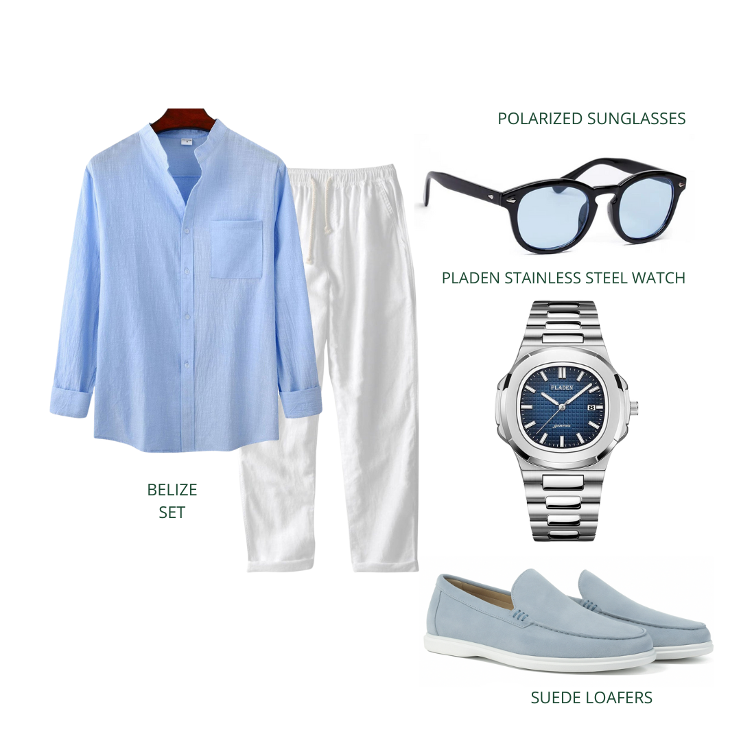Ensemble Blue Linen Club